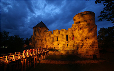 Средневековый замок в Цесисе