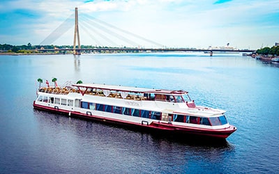 Two Decks Riverboat in Riga